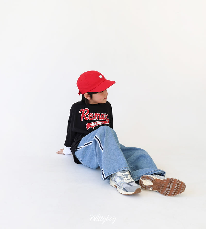 Witty Boy - Korean Children Fashion - #childofig - High-Teen Denim Pants - 3