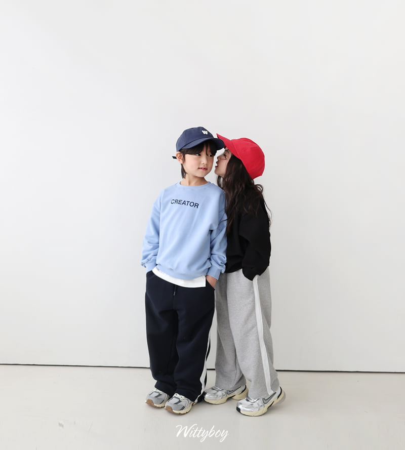 Witty Boy - Korean Children Fashion - #childofig - Sporty Track Pants - 12