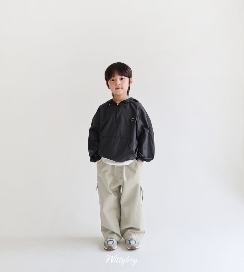 Witty Boy - Korean Children Fashion - #childofig - Athletic Hooded Anorak - 10