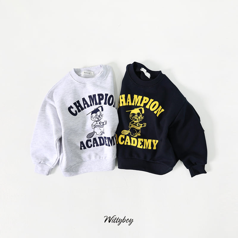 Witty Boy - Korean Children Fashion - #childofig - Champion Sweatshirt