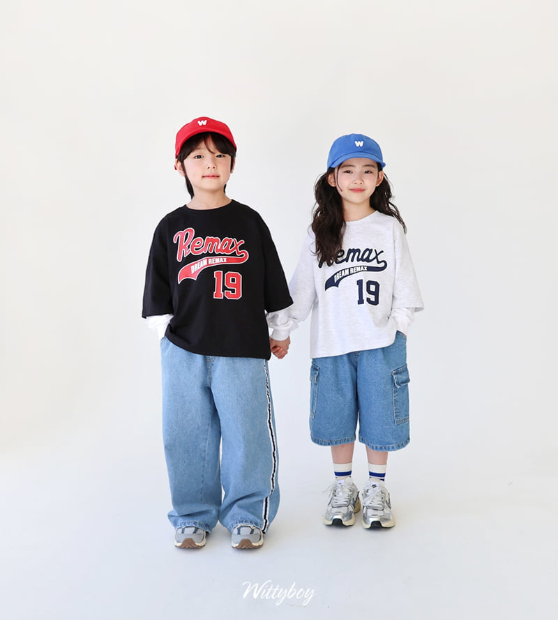 Witty Boy - Korean Children Fashion - #childofig - High-Teen Denim Pants - 4