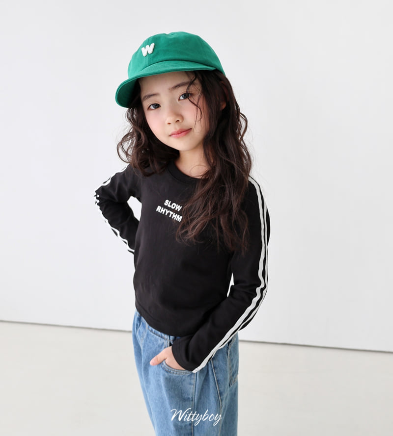 Witty Boy - Korean Children Fashion - #childrensboutique - Slow Line Tee