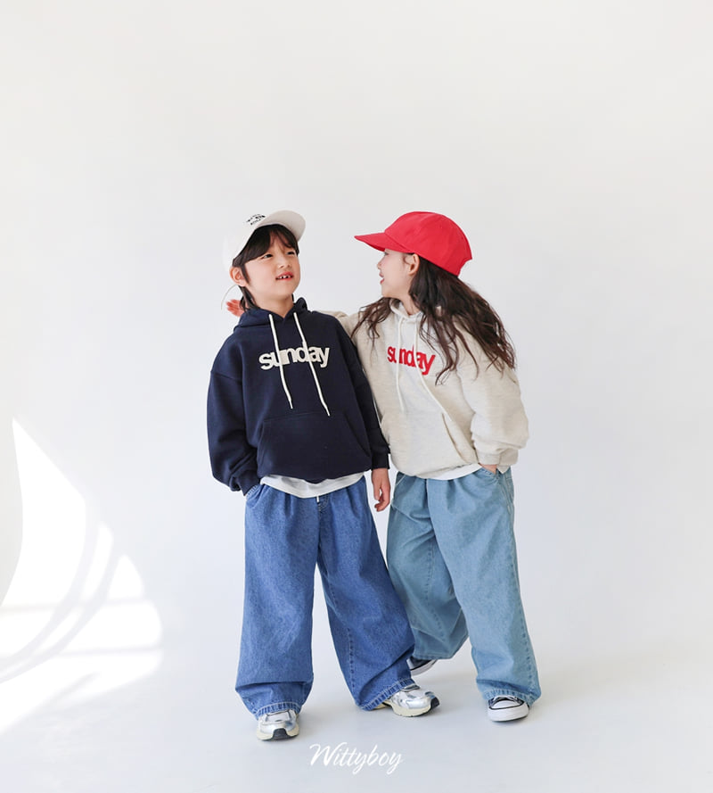 Witty Boy - Korean Children Fashion - #childrensboutique - Sunday Hoodie - 8