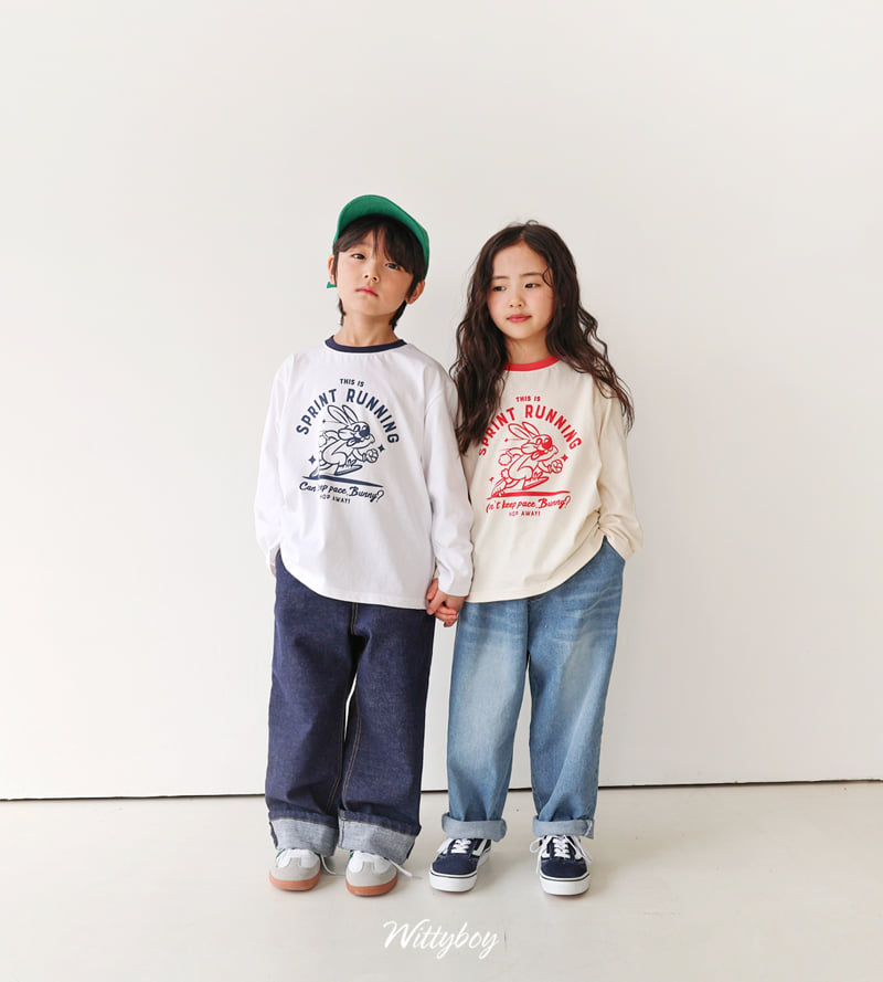 Witty Boy - Korean Children Fashion - #childrensboutique - Running Rabbit Tee - 5
