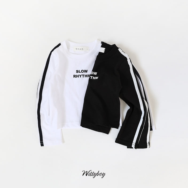Witty Boy - Korean Children Fashion - #designkidswear - Slow Line Tee - 2