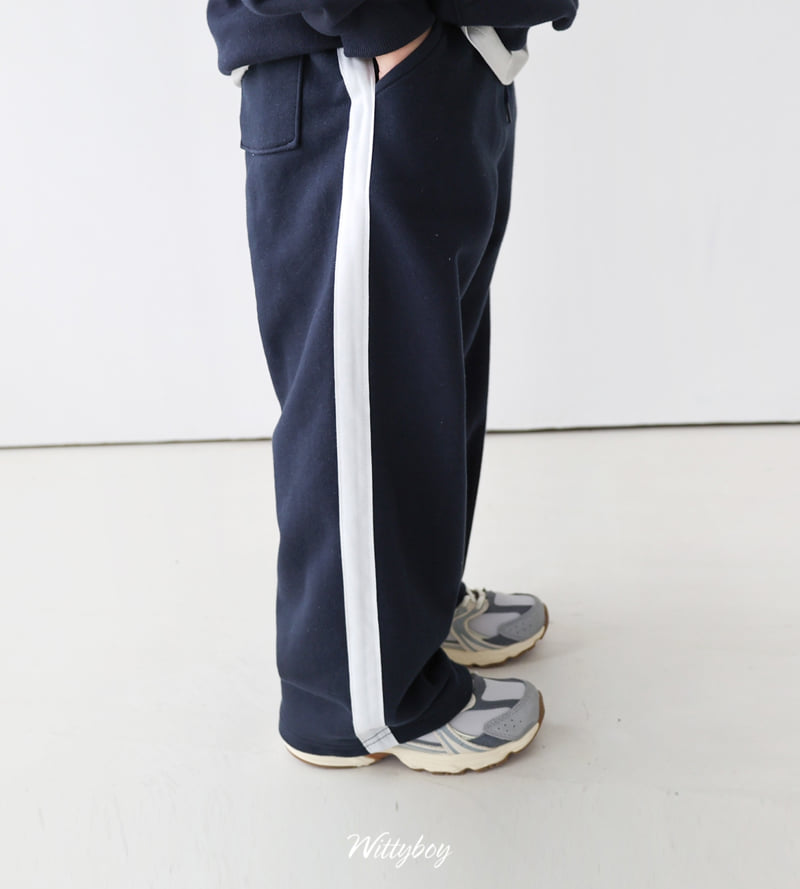Witty Boy - Korean Children Fashion - #designkidswear - Sporty Track Pants
