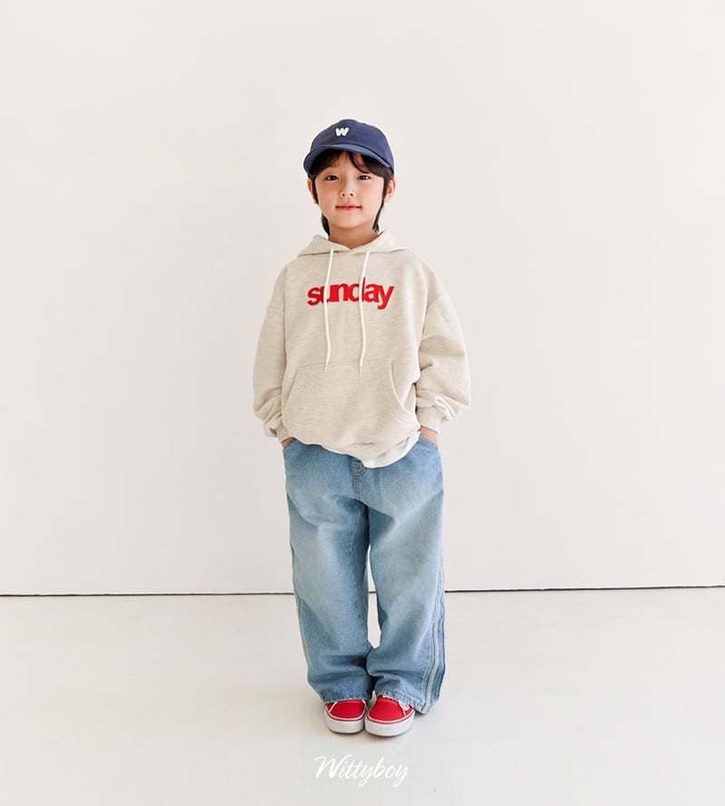 Witty Boy - Korean Children Fashion - #designkidswear - Double Line Washed Denim Pants - 3
