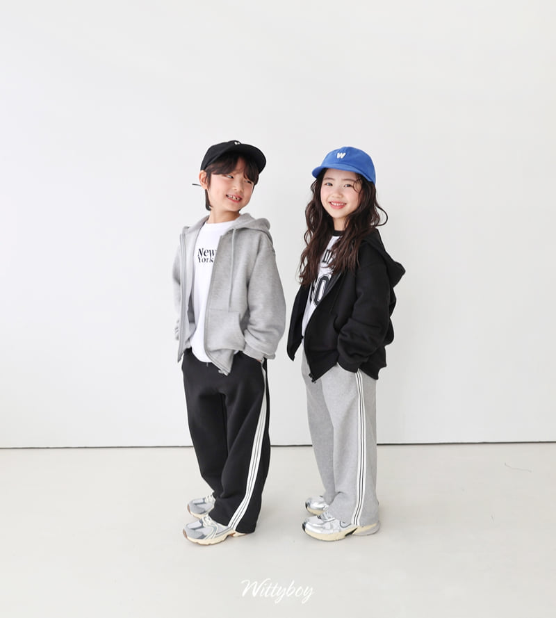 Witty Boy - Korean Children Fashion - #designkidswear - Standard Hooded Zip-Up - 7