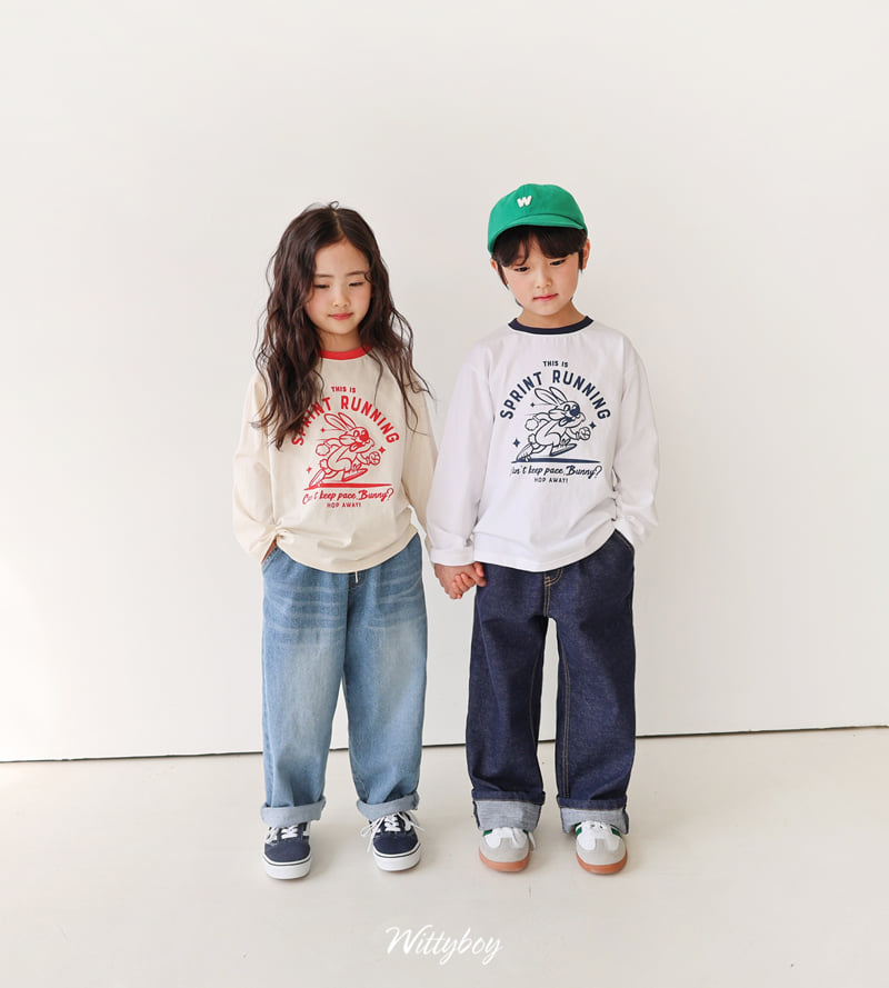 Witty Boy - Korean Children Fashion - #designkidswear - Running Rabbit Tee - 6