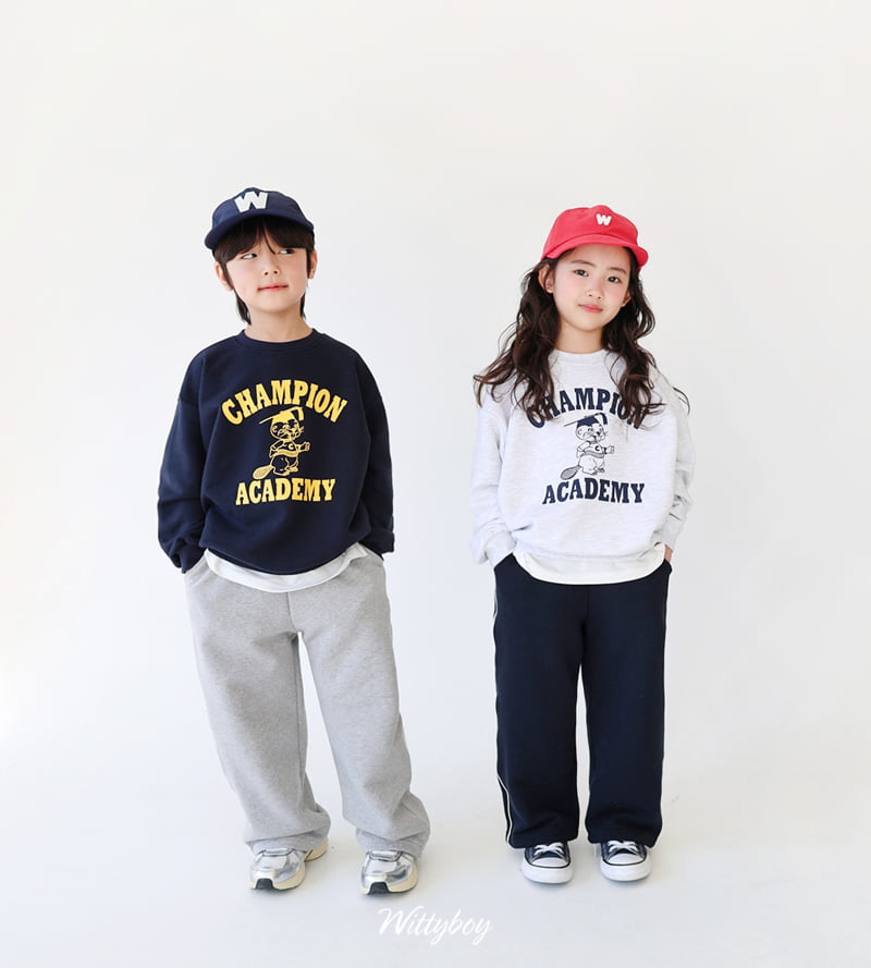Witty Boy - Korean Children Fashion - #designkidswear - Champion Sweatshirt - 3