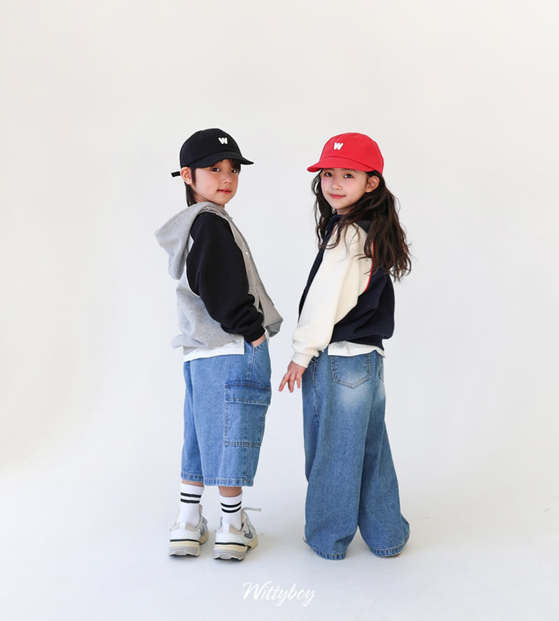 Witty Boy - Korean Children Fashion - #discoveringself - Mini Logo Wide Cap - 12
