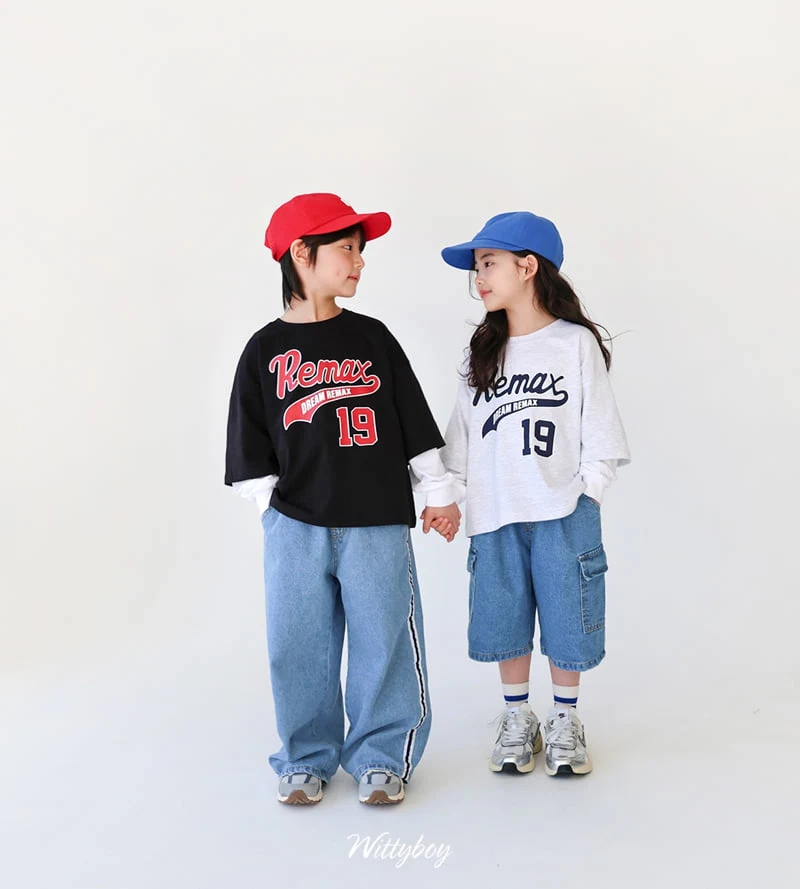 Witty Boy - Korean Children Fashion - #discoveringself - Bermuda Cargo Denim Pants - 7