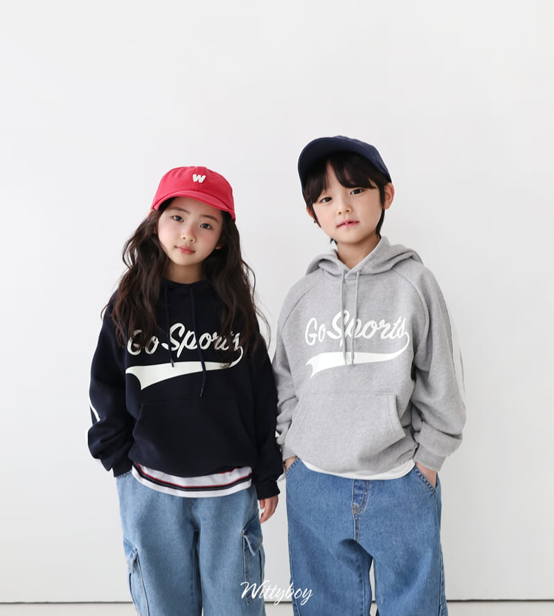 Witty Boy - Korean Children Fashion - #discoveringself - Sporty Hoodie - 12