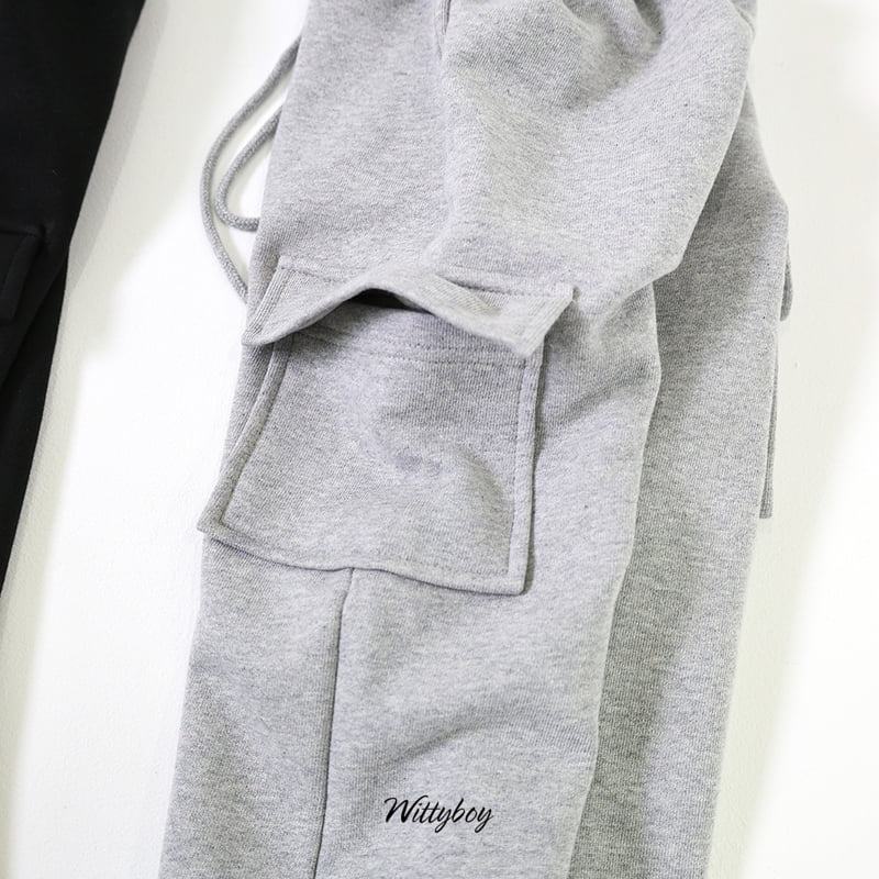 Witty Boy - Korean Children Fashion - #discoveringself - Comfort Cargo Training Pants - 2