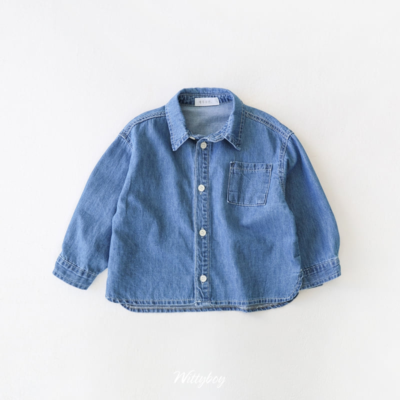 Witty Boy - Korean Children Fashion - #discoveringself - Original Denim Shirt