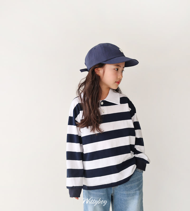Witty Boy - Korean Children Fashion - #discoveringself - School Collar Tee - 10