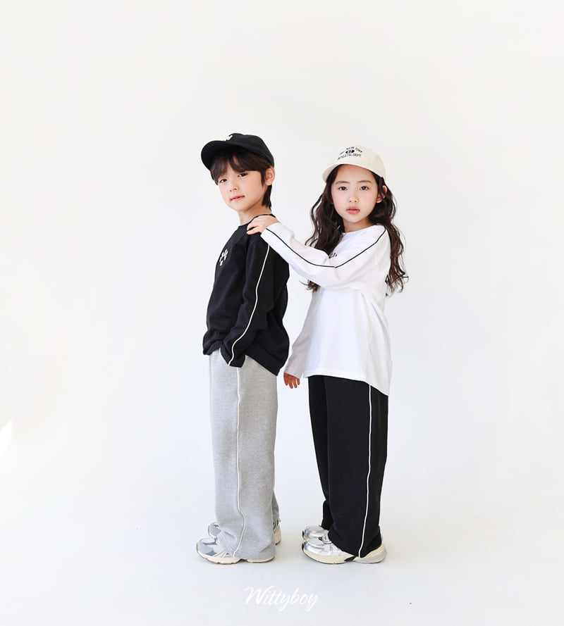 Witty Boy - Korean Children Fashion - #discoveringself - Brooklyn Line Tee - 5