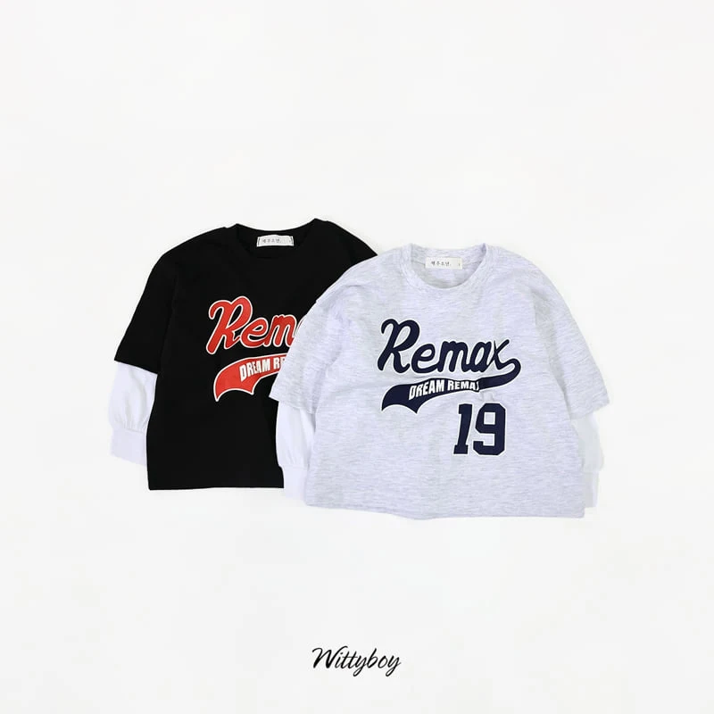 Witty Boy - Korean Children Fashion - #discoveringself - Remax Layered Tee
