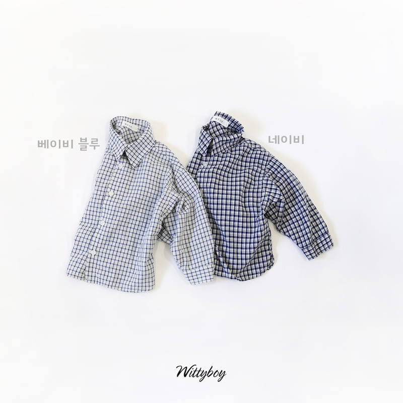 Witty Boy - Korean Children Fashion - #fashionkids - Campus Check Shirt