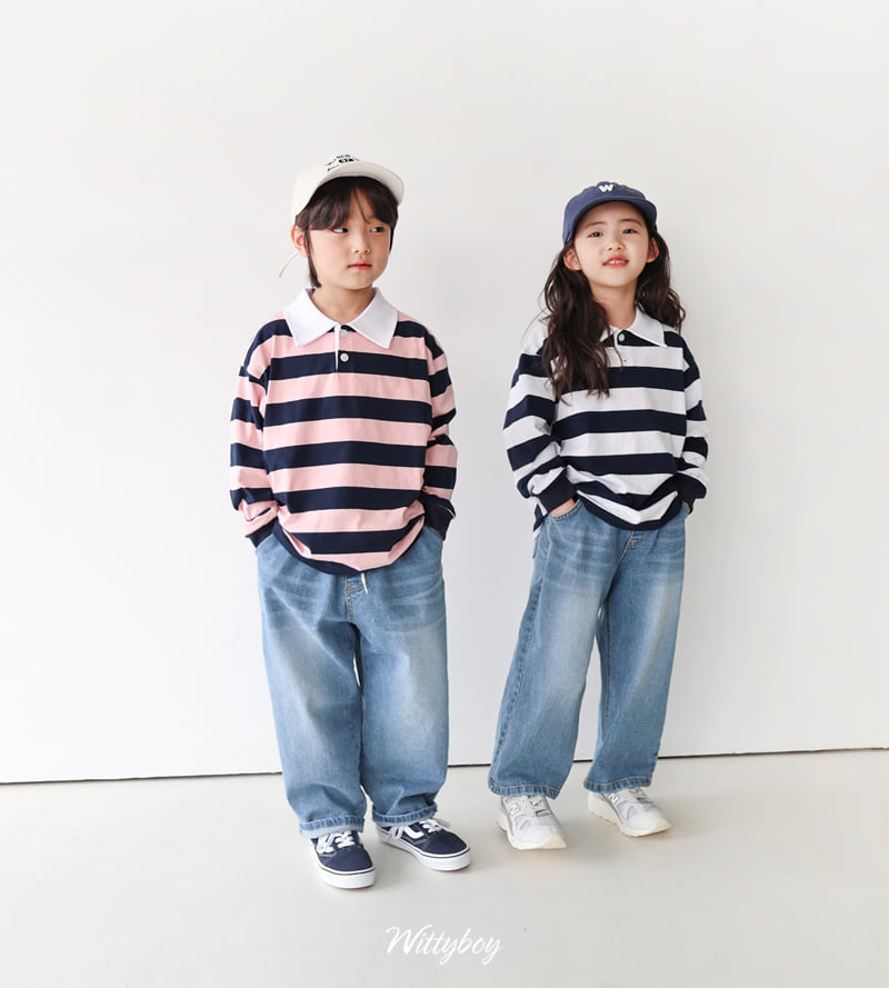 Witty Boy - Korean Children Fashion - #fashionkids - School Collar Tee - 11