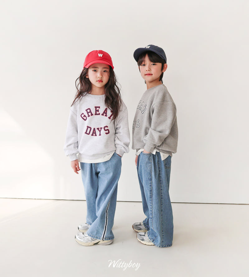 Witty Boy - Korean Children Fashion - #fashionkids - Days Sweatshirt - 11