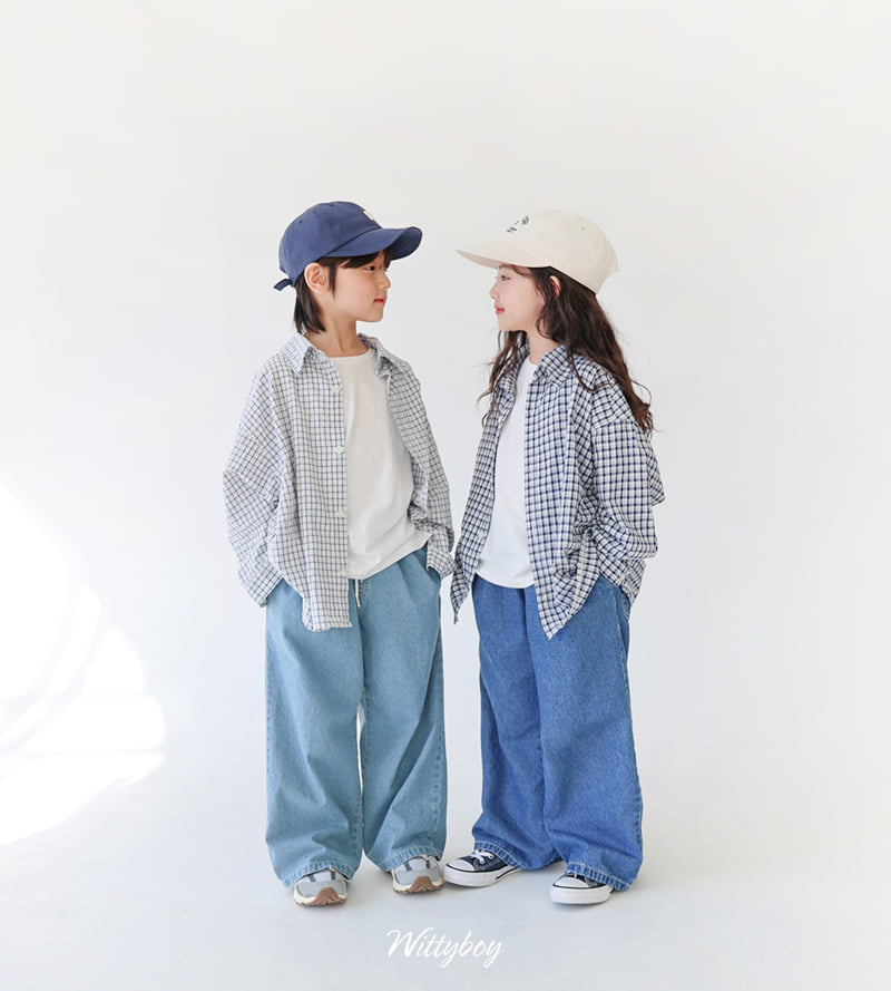 Witty Boy - Korean Children Fashion - #fashionkids - Natural Comfort Denim Pants - 6