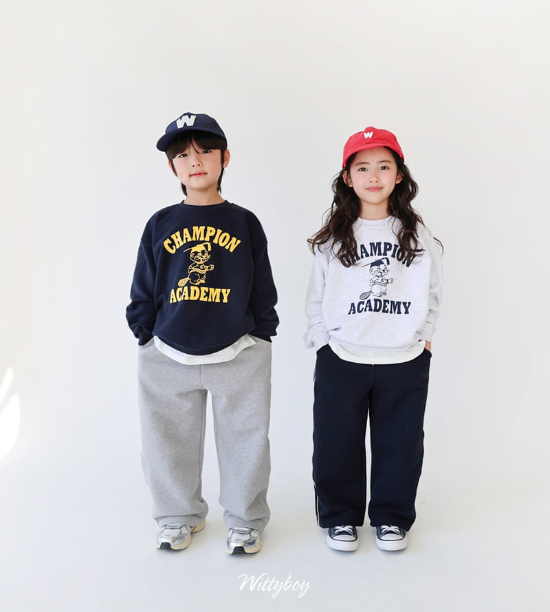 Witty Boy - Korean Children Fashion - #fashionkids - Champion Sweatshirt - 5