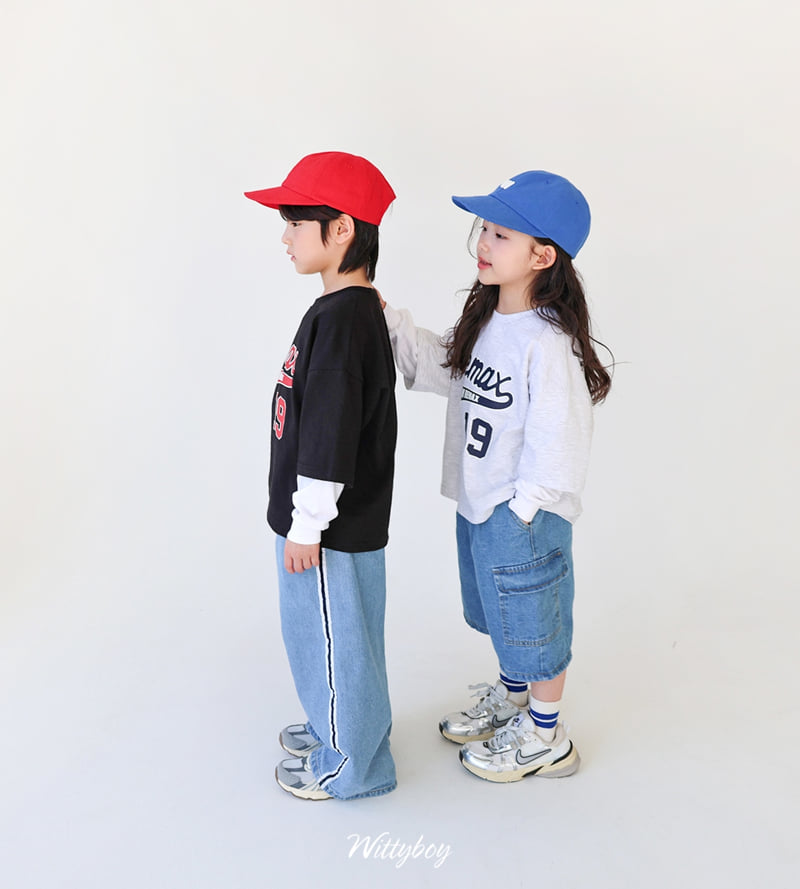 Witty Boy - Korean Children Fashion - #kidsshorts - Bermuda Cargo Denim Pants - 9