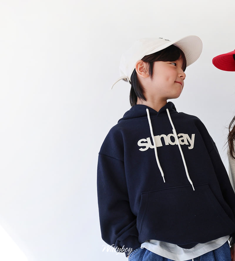 Witty Boy - Korean Children Fashion - #kidsshorts - Sunday Hoodie - 12
