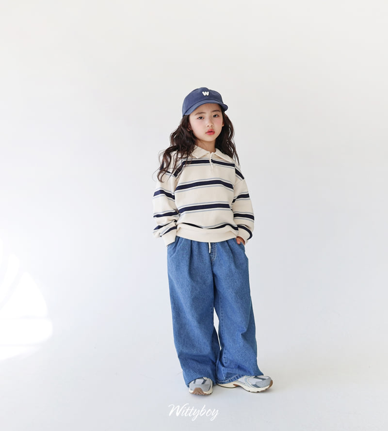 Witty Boy - Korean Children Fashion - #kidsshorts - Dolphin Collar Sweatshirt - 9