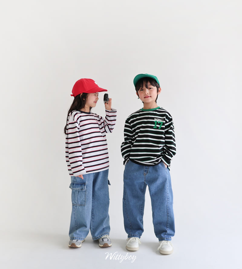 Witty Boy - Korean Children Fashion - #kidsshorts - Essential Cargo Denim Pants - 6
