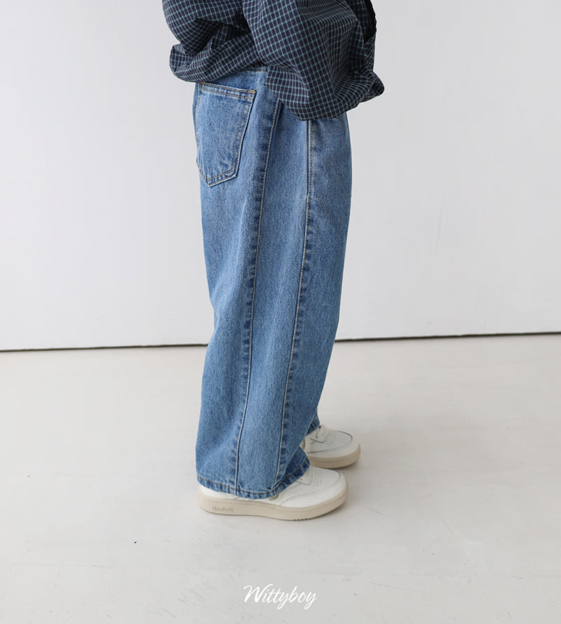 Witty Boy - Korean Children Fashion - #kidsshorts - French Bermuda Denim Pants - 11