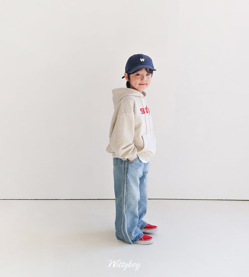 Witty Boy - Korean Children Fashion - #kidsshorts - Double Line Washed Denim Pants - 6