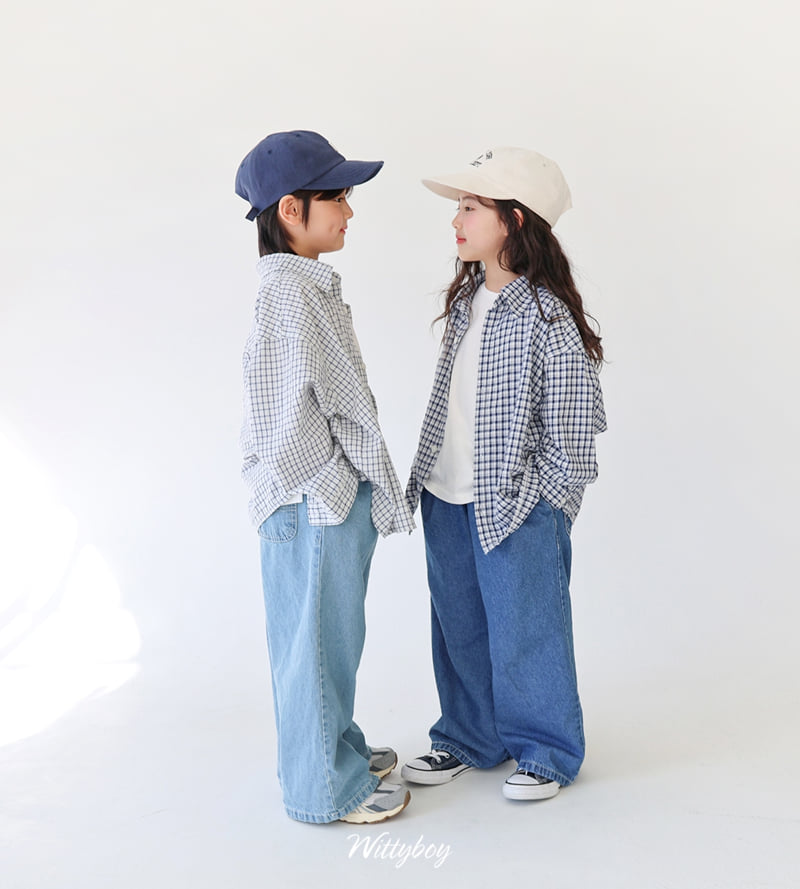 Witty Boy - Korean Children Fashion - #kidsshorts - Natural Comfort Denim Pants - 7