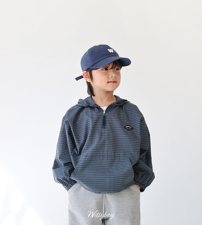 Witty Boy - Korean Children Fashion - #kidsstore - Athletic Hooded Anorak - 3