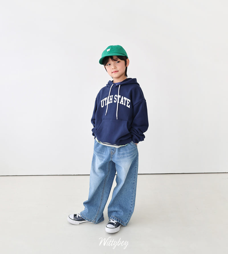 Witty Boy - Korean Children Fashion - #kidsstore - Spring School Denim Pants - 2