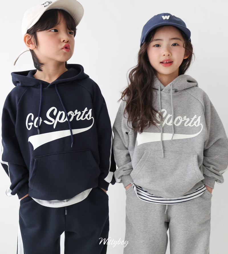 Witty Boy - Korean Children Fashion - #kidsstore - Sporty Hoodie