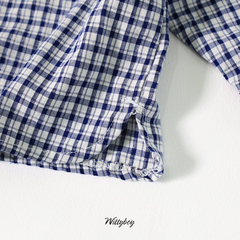 Witty Boy - Korean Children Fashion - #kidsstore - Campus Check Shirt - 3