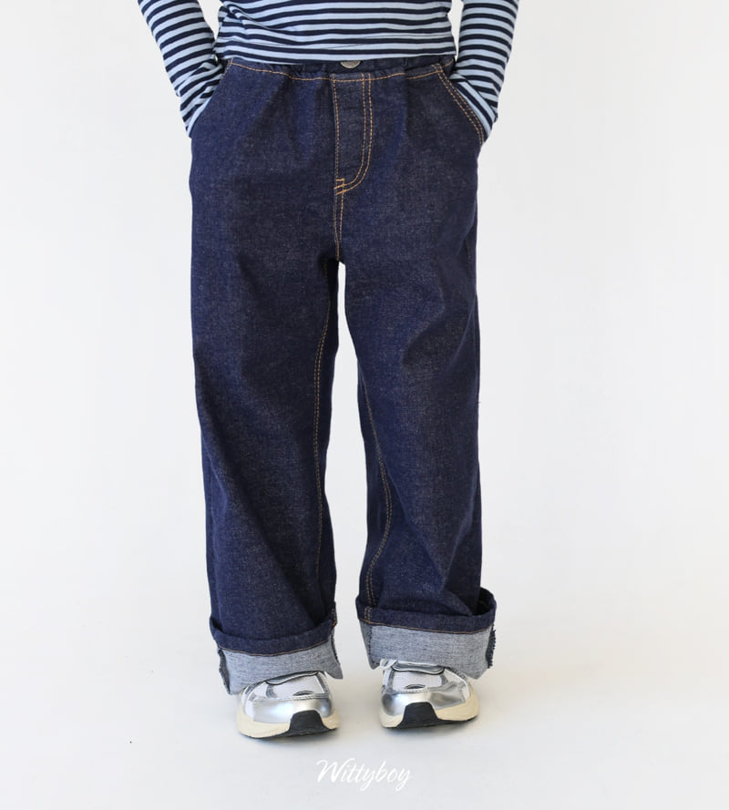 Witty Boy - Korean Children Fashion - #kidsstore - Selvage Denim Pants
