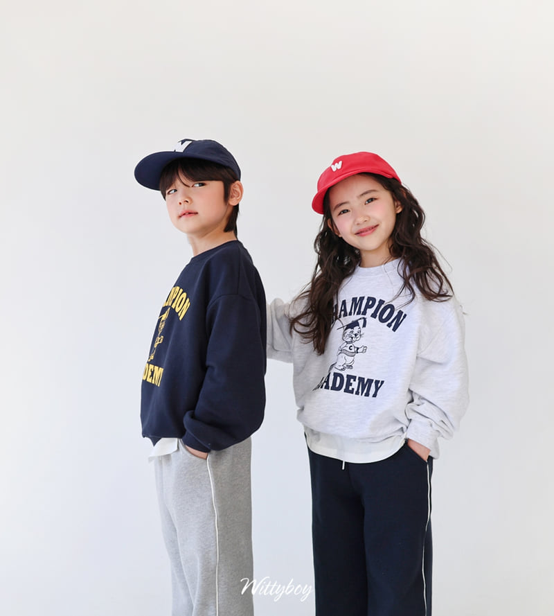 Witty Boy - Korean Children Fashion - #kidsstore - Champion Sweatshirt - 7