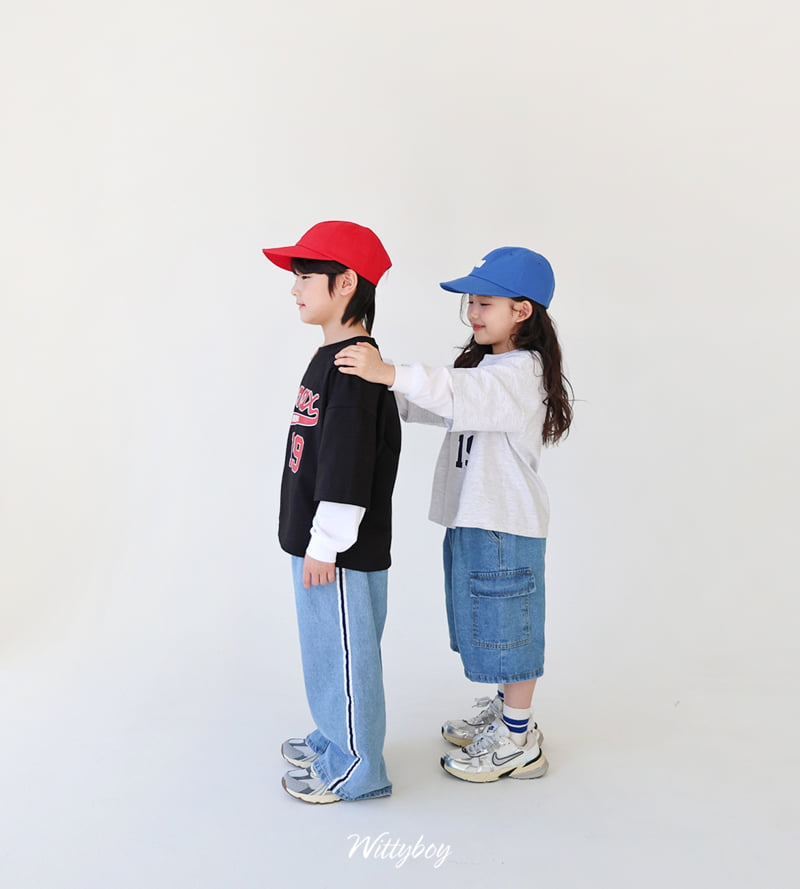Witty Boy - Korean Children Fashion - #kidzfashiontrend - Bermuda Cargo Denim Pants - 11