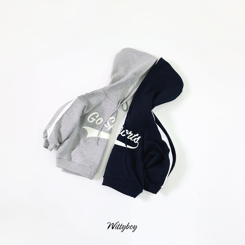 Witty Boy - Korean Children Fashion - #kidzfashiontrend - Sporty Hoodie - 2