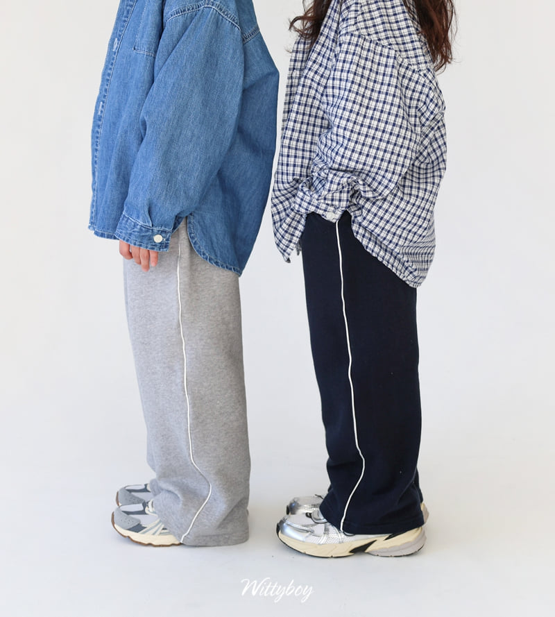 Witty Boy - Korean Children Fashion - #kidzfashiontrend - Soul Line Track Pants