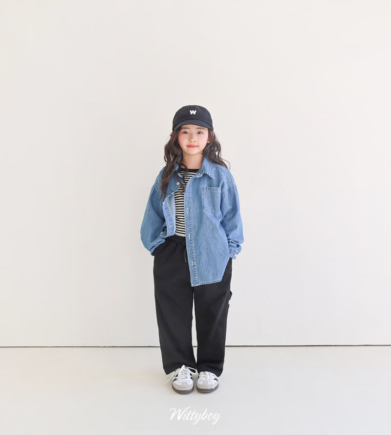 Witty Boy - Korean Children Fashion - #kidzfashiontrend - Original Denim Shirt - 5