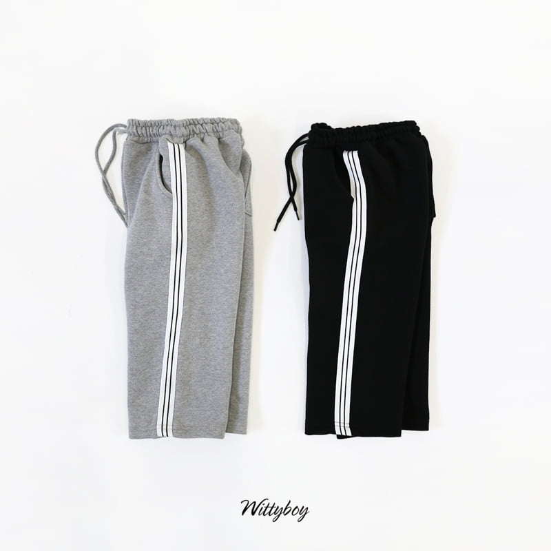 Witty Boy - Korean Children Fashion - #kidzfashiontrend - High-Teen Track Pants