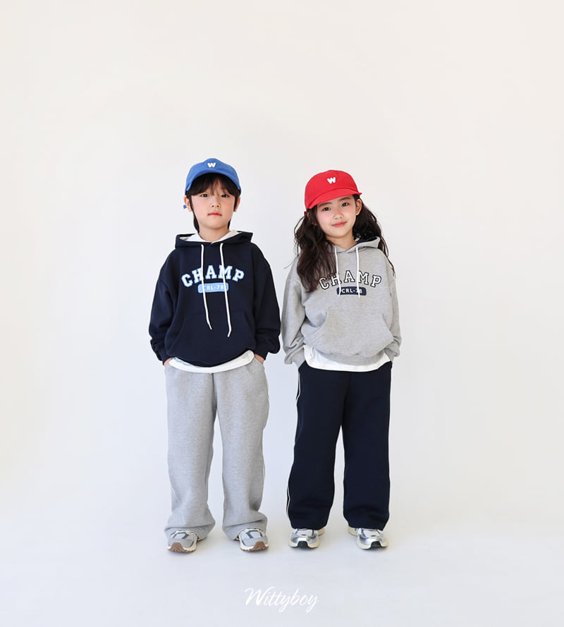 Witty Boy - Korean Children Fashion - #kidsstore - Champ Hoodie - 4