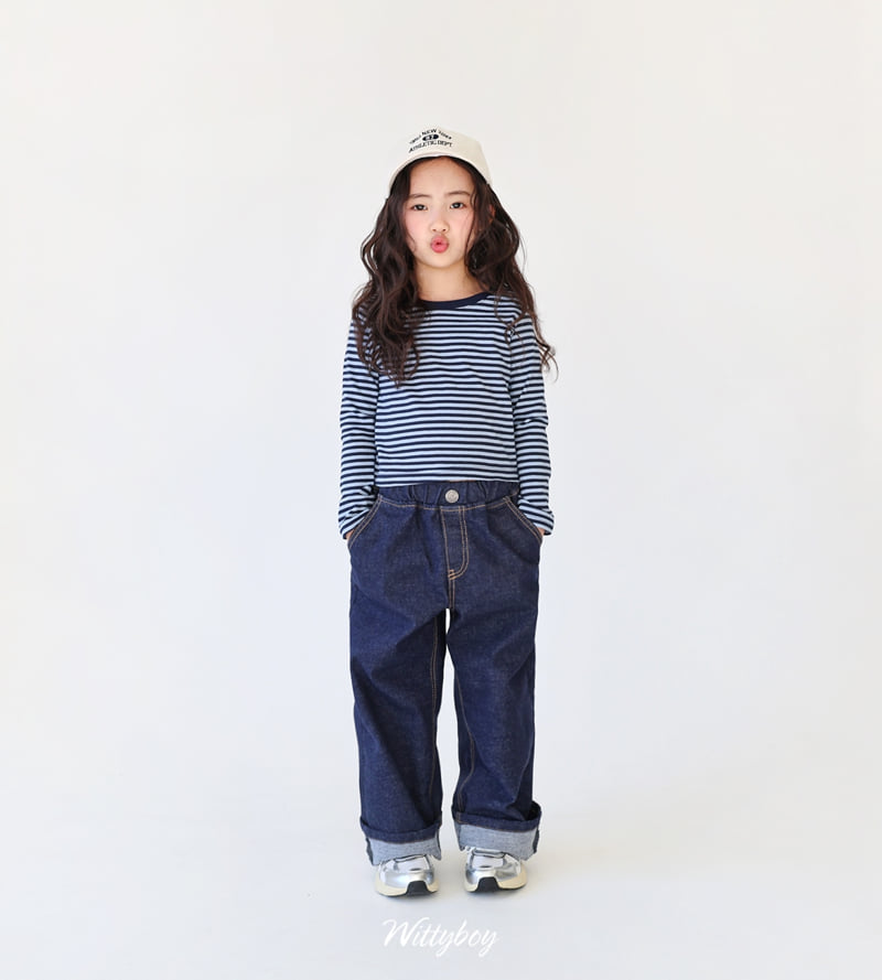 Witty Boy - Korean Children Fashion - #Kfashion4kids - Selvage Denim Pants - 4