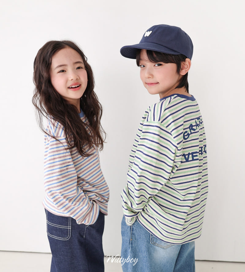 Witty Boy - Korean Children Fashion - #littlefashionista - Great Stripe Tee