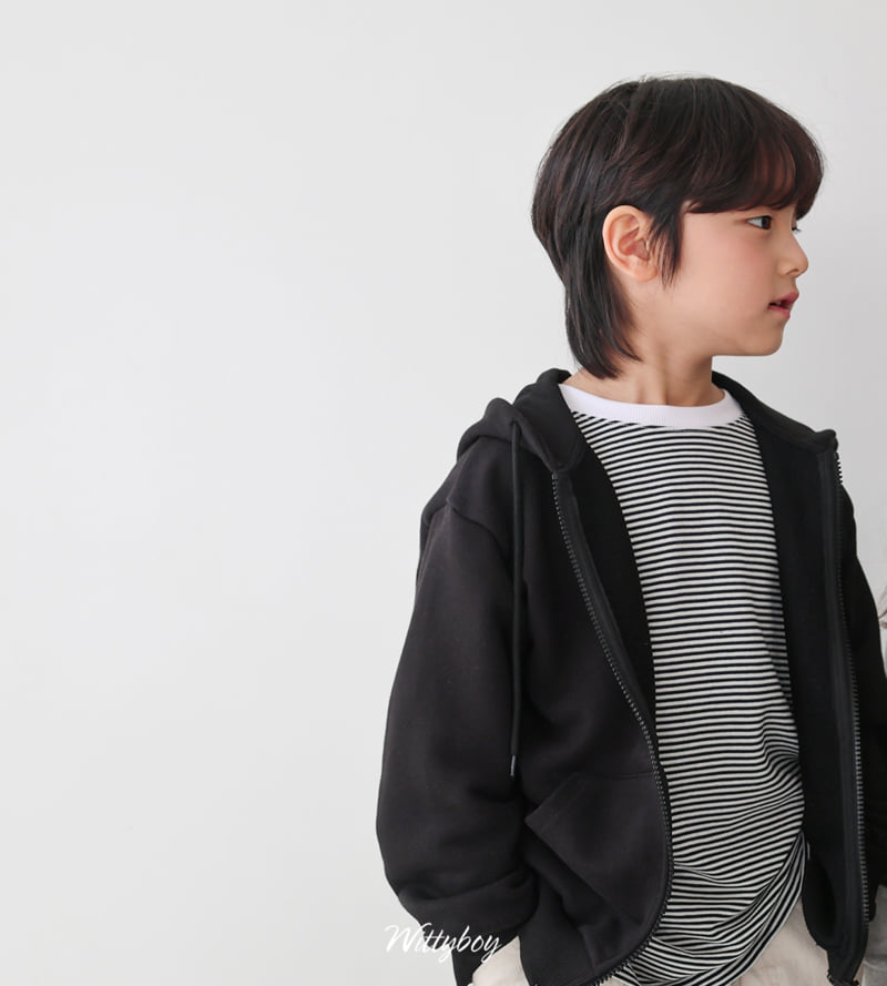 Witty Boy - Korean Children Fashion - #littlefashionista - Art Stripe Tee - 9