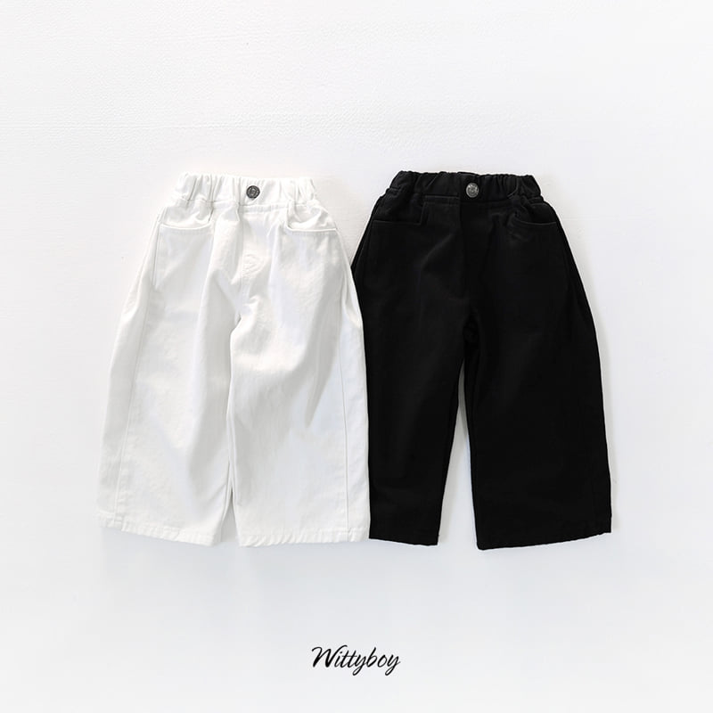 Witty Boy - Korean Children Fashion - #littlefashionista - Teenager Wide Pants